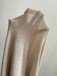 SHEIN Swim Women's Halter Neck Strap Cover-up Dress - Khaki - View 6