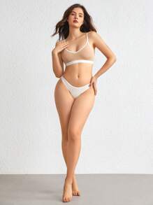 Ocili 2入組女士對比修邊胸罩 - 彩色 - 查看 9
