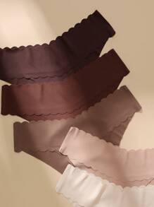 Women's Seamless Triangle Panties, Pack Of 5 - Multicolor - View 3