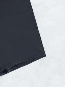 Swim SPRTY Boxer De Trajes De Baño De Color Sólido Para Damas En Carnaval - Negro - Ver 6