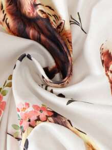 Baby Girls' Cute Cow Printed Long Sleeve Jumpsuit For Winter - Multicolor - View 3