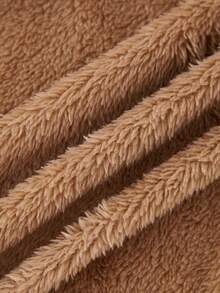 SHEIN EZwear Hơn Hai âm Chi tiết Patched thư áo có mũ Áo khoác - Nhiều màu - Xem 6