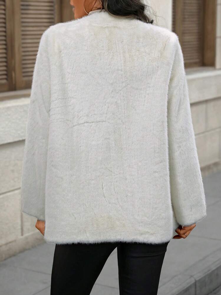 2023 New Women's Double Breasted Regular Coat, Simple & Warm & Fashionable