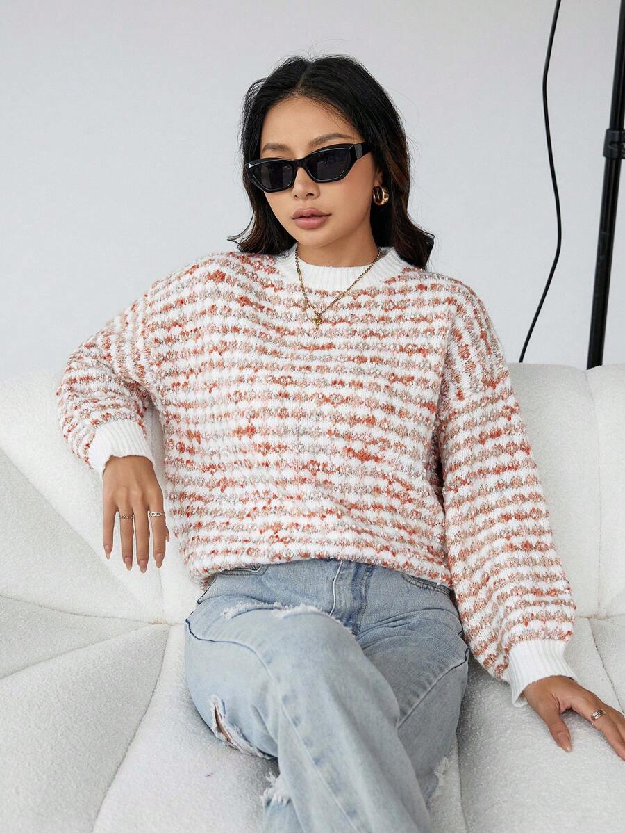 Aveloria Maglione A Collo Rotondo Con Spalle Scese