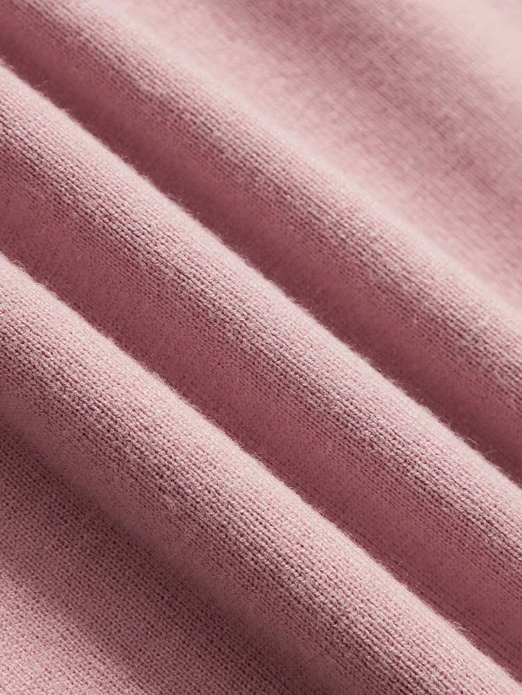 Baby Girl Mock Neck Flare Sleeve Sweater Dress