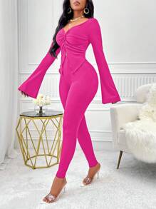 SHEIN Slayr Solid Color 2pcs/Set - Hot Pink - View 5