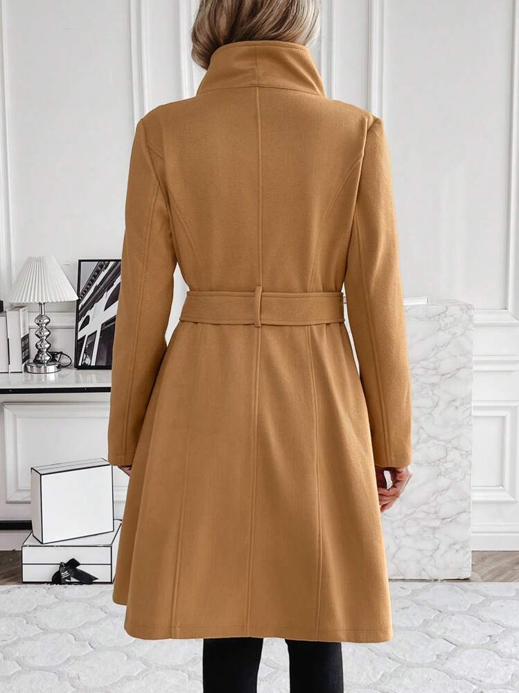 SHEIN Clasi Veste Régulière Pour Femme - Kaki - Voir 2