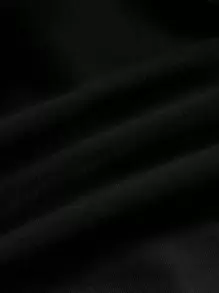 SHEIN EZwear 女士單排釦扣襯衫 - 黑色 - 查看 3