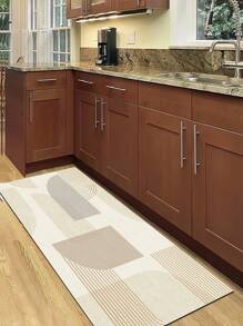 SHEIN Geometric Pattern Area Rug, Living Room Or Kitchen Rug - Multicolor - View 6