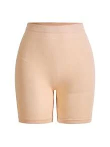 SHAPORA Shorts de fajas de talle alto - Beis - Ver 6