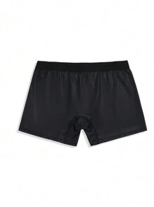 Men's Heart & Text Print Boxer Briefs - Multicolor - View 2