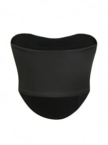 SHEIN EZwear Women's Solid Color Strapless Top - Black - View 2