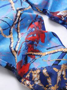 Tween 男童休闲破洞树枝印花锥形牛仔裤 - 彩色 - 查看 4