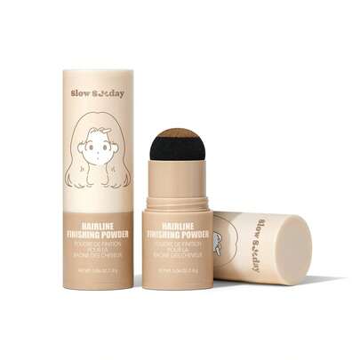 Polvo de acabado para rayitas, marrón claro, cubrir raíces, rellenar manchas escasas, múltiples opciones de color, adecuado para todo tipo de cabello, buena opción para bodas, vacaciones, playa, artículos esenciales de viaje, adecuado para teñir el cabello de verano