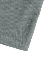 Manfinity Homme Men Contrast Trim Polo Shirt - Grey - View 4