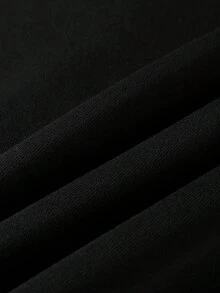 Manfinity Homme Nam Lông cừu Áo nỉ có mũ Với dây rút - màu đen - Xem 4