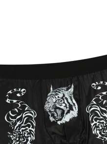 Men's Flat Angle Underpants With Animal Print