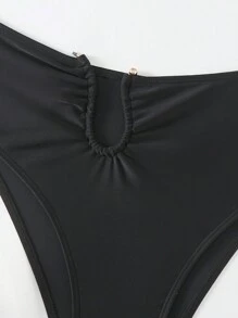 SHEIN Swim Women's Lace-Up Bikini Set Summer Beach