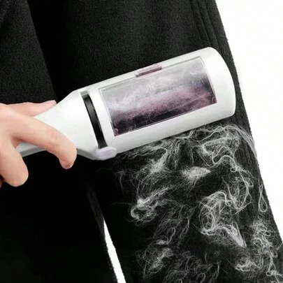 1支便攜式衣物除毛滾筒,靜電刷和乾洗粘毛器