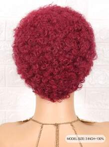 Short Afro Curly Pixie Cut Human Hair Wigs Real Affordable Hair Replacement Wig Cheap Daily Use Wig For Beginner Friendly Wear To Go - SBUG - View 7