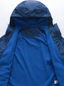 Kids' Windbreaker Jacket For Boys, Windproof Waterproof Warm Clothes, New Style Coat For Children - Navy Blue - View 5