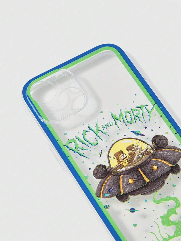 Rick and Morty | ROMWE Cartoon Printed Phone Case - Multicolor - View 4