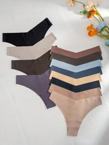 12入組純色三角褲 - 彩色 - 查看 4