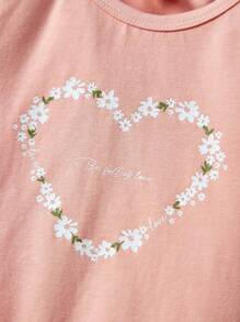 Cozy Pixies 3pcs Baby Girls' Cartoon Pattern Round Neck Ruffle Sleeve Tops Set - Pink - View 6