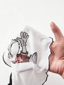 大尺碼女兔印花吊帶背心上衣和短褲/長褲睡衣套裝 - 彩色 - 查看 6