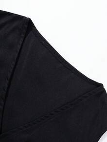 2 cái/bộ Bé trai Quý ông Màu thuần Áo vest Bộ đồ Áo khoác Và Thường xuyên Quần Bộ , Thích hợp Đối với Hằng ngày & Lễ hội , Mùa thu & Mùa Đông - màu đen - Xem 8