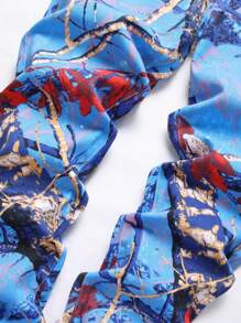 Tween 男童休闲破洞树枝印花锥形牛仔裤 - 彩色 - 查看 6