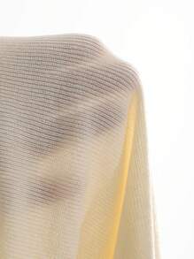 DAZY Suéter de mujer de unicolor con mangas acampanadas para otoño