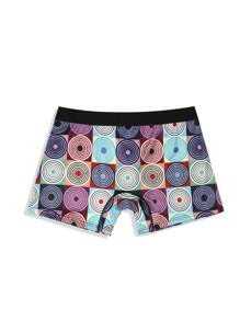 Men's Geometric Printed Boxer Briefs - Multicolor - View 2