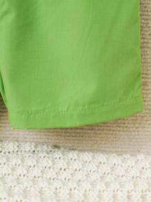 嬰兒男童恐龍圖案印花衣,搭配純色長褲套裝 - 彩色 - 查看 8