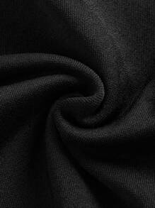 SHEIN Sports Women's Seamless Hooded Athletic Tracksuit - Black - View 8
