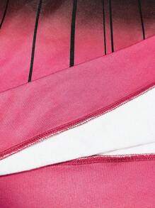 EMERY ROSE 女性加大碼條紋和印花圓領毛衣 - 粉色 - 查看 6