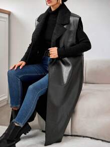 EURMUSE 女式領口背心外套