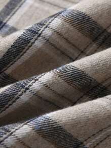 Young Boy Long Sleeve Plaid Shirt - Multicolor - View 3