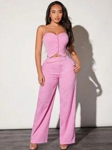 SHEIN SXY Pantalones rectos de traje para mujer para otoño/invierno