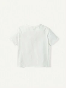 Cozy Pixies 3pcs Baby Girls' Cartoon Pattern Round Neck Ruffle Sleeve Tops Set - Pink - View 7