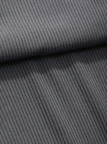 DAZY Đầm suông dây mảnh màu trơn, Đầm suông cho nữ thường ngày - Màu xám đen - Xem 5