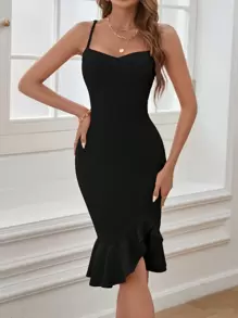 Firerie Women'S Fish Tail Cami Dress - Black - View 7