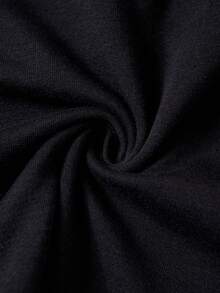 SHEIN ICON Women's Asymmetrical Collar Hollow Out Long Sleeve Dress - Black - View 10