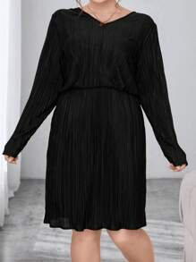 SHEIN Essnce 大碼女裝百褶裙裝