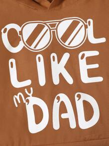 嬰兒男童字母印花連帽衛衣和破洞牛仔褲套裝 - 彩色 - 查看 7