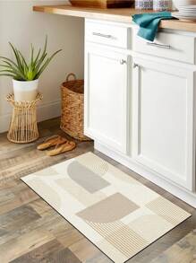 SHEIN Geometric Pattern Area Rug, Living Room Or Kitchen Rug - Multicolor - View 8