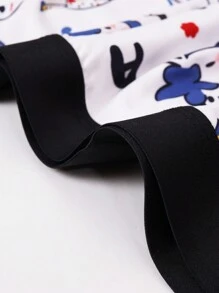 Men's Cartoon Cow Printed Boxer Briefs - Multicolor - View 4