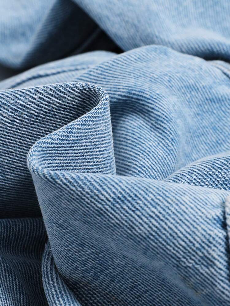 Boys' Casual Style Digital Print Denim Straight-leg Jeans