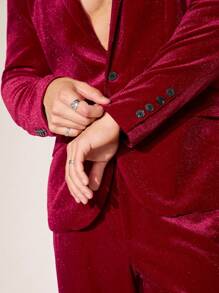 FeverCity Nam Giải trí Single-breasted Ve áo có khía Bộ đồ Hai chiếc Bộ - Nhiều màu - Xem 5