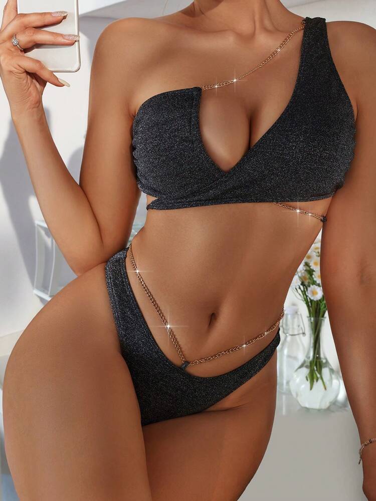 Ladies' Bikini Set With Chain Detail Summer Beach